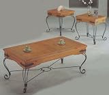 Review Coaster Furniture 7309 / 3 Piece Occasional Table Set in Pine Finish By Coaster Furniture