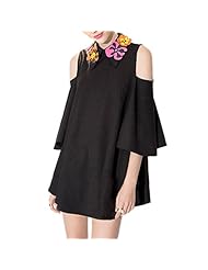 Polyester Long Sleeves Off the Shoulder  Dress