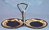 Pfaltzgraff Garden Party Handled Tidbit Tray