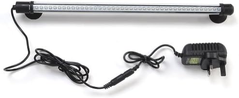 ProDeals® 15 Inch 37cm 42LED Blue Moonlight Aquarium Fish Tank Waterproof LED Light Bar/ 3.7W DC12V Submersible Blue Lighting LED Stick/ Underwater 42LED Beads Light Strip (US Plug)