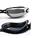 New Corrective Nearsighted Swimming Goggles(Prescription 2.0-8.0 Diopters) with Ear Plug connect to-100% Highest Grade UV Protection and Anti-fog,3 Piece Adjustable Nose Bridge Suitable for Different Size of Face (Black-5.0)