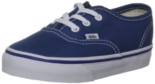 Vans Unisex Authentic Navy Canvas Trainer VEE0NVY 1 UK Junior