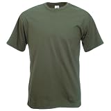 Fruit of the Loom Super Premium T-Shirt Olive Small (35-37¨)