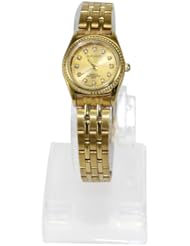 Gold Dial Womens Luxury Quartz Watch Wristwatch Watches Valentino Rudy Stainless Steel Top New