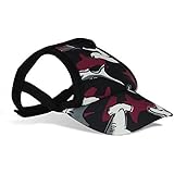 PlayaPup Sun Protective Dog Visor, Small, Reef Red