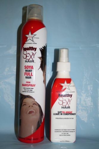 Healthy Sexy Hair Soya Want Full Hair Firm Hair Spry 10.6 Fl and Soy Tri-weat Leave in Conditioner 8.5 Fl