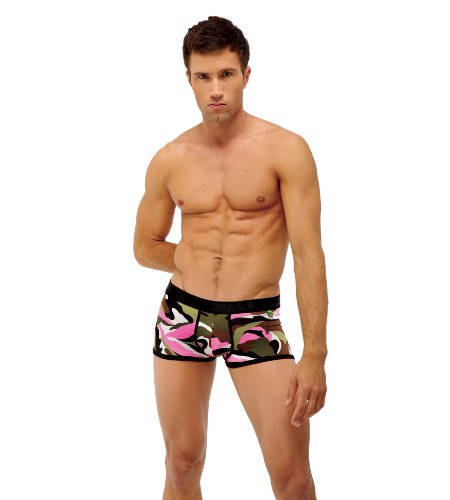 Mens Sexy Pink Recruit Boxer Brief Underwear 3G by Gregg Homme Size Large