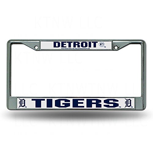 Detroit Tigers Chrome License Plate Frame