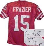 Tommie Frazier signed Nebraska Cornhuskers Red Custom Jersey 94-95 National Champs - Autographed College Jerseys