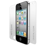 3x Anti-Glare Premium Screen Protector for iPhone 4. Full Body - Front and  ....