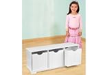 Nantucket Storage Bench - White