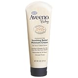 Aveeno Baby Soothing Relief Moisture Cream, Fragrance Free, 8-Ounce Tubes (Pack of 4)
