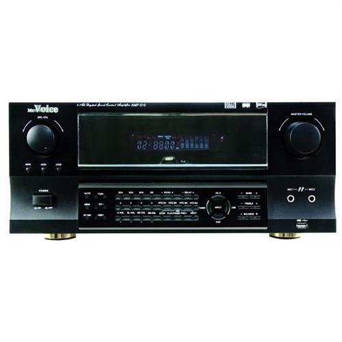  Hifi-Receiver McVoice 'AMP-510bl', USB, 5-Kanal: 2x140 Watt + 3x 40Watt, FB, Impedanz 4-16Ohm