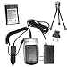 HQRP {COMBO} Charger Set (incl. Wall USA /Euro Plug & Car Adapter + EN-EL9 ENEL9 Battery for NIKON D40 D-40 D40x Digital SLR Camera +HQRP Mini Tripod