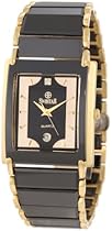 Big Sale Swistar Men's 7.9570-51M Bk High-Tech Ceramic and Gold Plated Stainless Steel Dress Watch