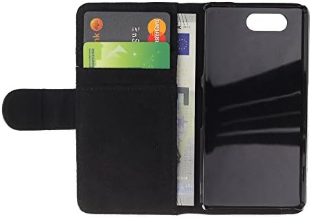 UPPERHAND ( Not For Regular Xperia Z1 ) Stylish Image Picture Black Leather Bags Cover Flip Wallet Credit Card Slots TPU Holder Case For Sony Xperia Z1 Compact D5503 - graffiti tattoo zombie skull girl spray