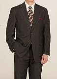 Kilburne & Finch Charcoal Gray with Net Pattern 2 Button Center-Vented Suit with Pleated Pant