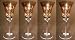 10 Ounce, Set of 4 Florence Amber Glass Goblets