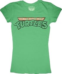 TMNT Teenage Mutant Ninja Turtles Juniors T-Shirt Tee Green