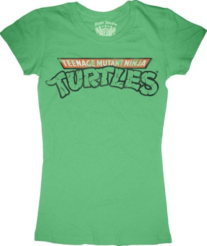  TMNT Teenage Mutant Ninja Turtles Juniors T-Shirt Tee Green