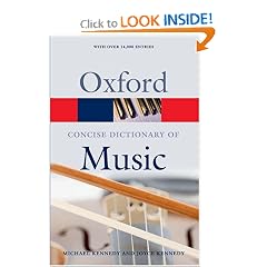 The Concise Oxford Dictionary of Music (Oxford Paperback Reference)