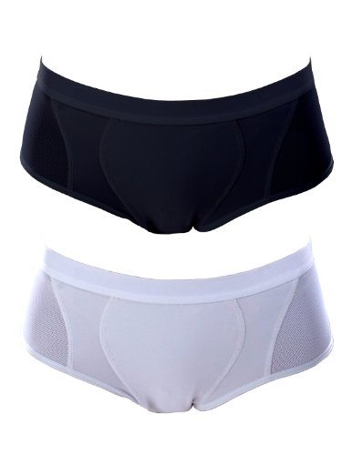 Yvette Women Mid-Rise Sports Control Panties #6004 2-Pack