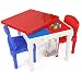 Humble Crew Toddler Table and Chair Set for Kids, Indoor Outdoor, Plastic