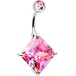 October 16mm Birthstone Color Belly Ring