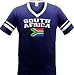 South Africa Flag International Soccer Ringer T-shirt, South African Soccer Mens Ringer T-shirt