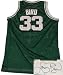 Larry Bird signed Boston Celtics Green Authentic Adidas Jersey- Bird Hologram