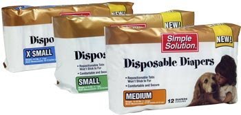 SMALL - Simple Solution Disposable Diapers for Dogs