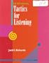 Developing Tactics for Listening (Student Book)