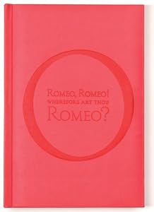 Quoted "O Romeo" Journal, Fully Embossed