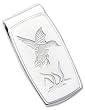 Rhodium-plated Flying Duck Hinged Money Clip
