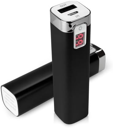 BoxWave Rejuva Power Pack Pantech Vega R3 IM-A850L Power Bank - Universal, Portable 2600 mAh Rechargeable Li-ion Pantech Vega R3 IM-A850L Battery Charger/Power Bank with Backlit Digital LED Power Display and Built In High Output USB Ports (Jet Black)