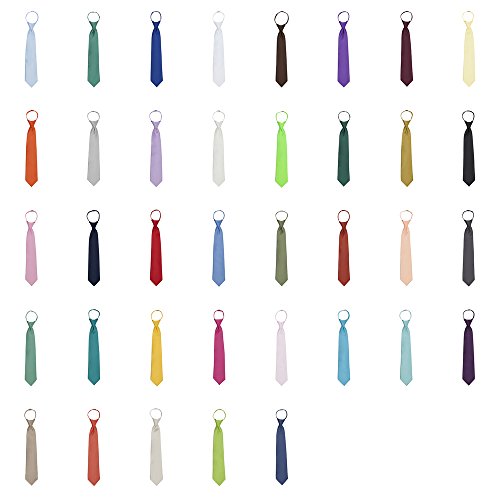 Jacob Alexander Solid Color Boy's Pretied 14