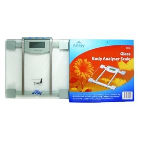 Glass Body Analyser Bathroom Scales, Measures Weight, Body Fat, Body Water.
