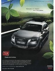 Single Detail Page Misc: 2008 AUDI Q7 4.2L TDI *DEMOSLE UN RESPIRO A LA NATURALEZA* HUGE COLOR AD - CARAS MEXICO - AUDI