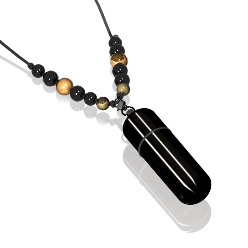 Power Bullet MiVibe 26 418qNqT xWL Power Bullet MiVibe 26 Beaded Necklace with Detachable 3 Speed Power Bullet, Black Necklace/Black Bullet
