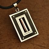 418qO1dUWxL. SL160  J1091 Strong Faith: Designer Inspired Contemporary Black Gift for Him Chain on a Rubber Cord Gift Boxed