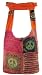 Hobo Bohemian Hippie Ripped Razor Cut Flower Patch, 2 Side Printed Shoulder Sling Crossdody Monk Bag Purse Nepal By Shangrila Nook