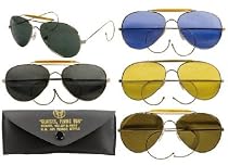 USA MILITARY ISSUE AVIATOR SUNGLASSES GREEN LENS