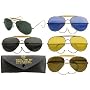 USA MILITARY ISSUE AVIATOR SUNGLASSES BLUE LENS..HI VIS