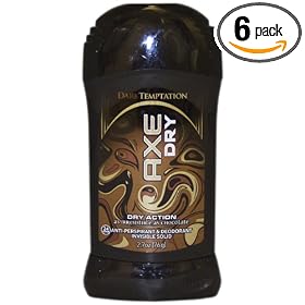 Axe Dry, Dark Temptation, Invisible Solid Anti-Perspirant & Deodorant, 2.7-Ounce Bottles (Pack of 6)