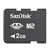 SanDisk SDMSM2-002G-A11M 2.0 GB Memory Stick Micro (Retail Package)