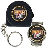 MLB Pittsburgh Pirates 6' Tape Measure, Key Chain & Money Clip Set
