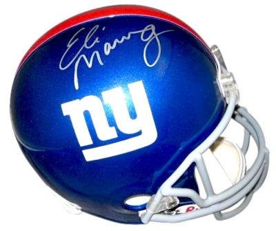 Eli Manning Signed New York Giants Full Size Helmet COA - Autographed NFL Helmets