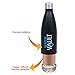 WaterVault Stainless Steel Vacuum Insulated Water Bottle – Cold 24 Hours - Hot 12 Hours - Leak Proof Reusable bpa Free Cola Shape Sport Bottle - White 17oz
