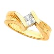 14K Yellow Gold Diamond Solitaire Engagement Ring - 0.50 Ct.