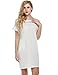 Meaneor Women's Plain Short Sleeve Summer Casual Floral Lace Shift Dress